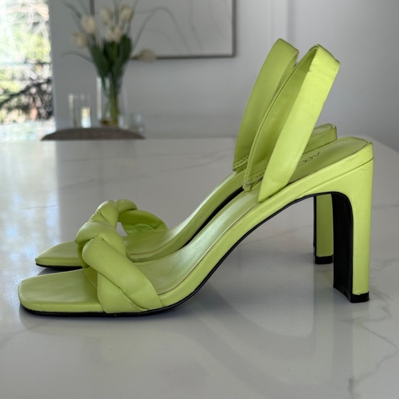 Abound Ryleigh Braided Square-Toe Sandals in Green Pear - Picture 4 of 7